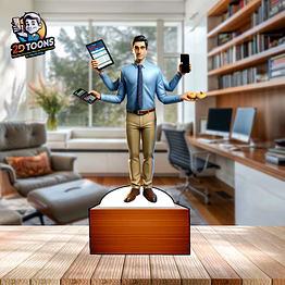 selfie 360 personalized 2d caricature gift - customizable artwork by selfie360 studio