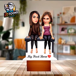 selfie 360 custom 2d caricature gifts - personalized cartoon artwork by selfie360 studio