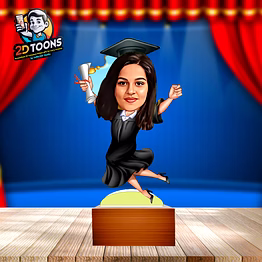 selfie 360 custom 2d toon caricature gift - personalized and unique by selfie360 studio