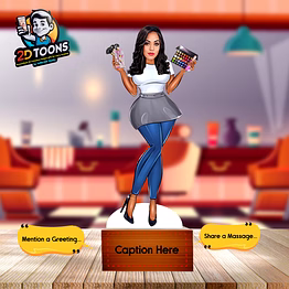 selfie 360 personalized 2d caricature - unique and customized gift by selfie360 studio