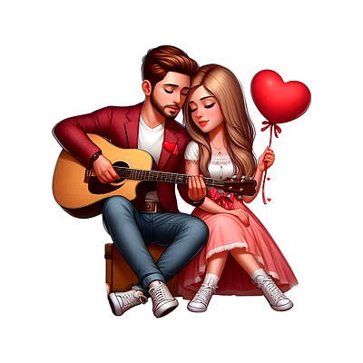 selfie360 2d toons, personalized 2d caricature gift for friends and family