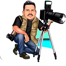 selfie360 professional photographer's 2d toons, personalized 2d caricature gift for friends and family