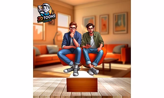 2D Toons, Personalized 2D Caricature Gift for Friends and Family