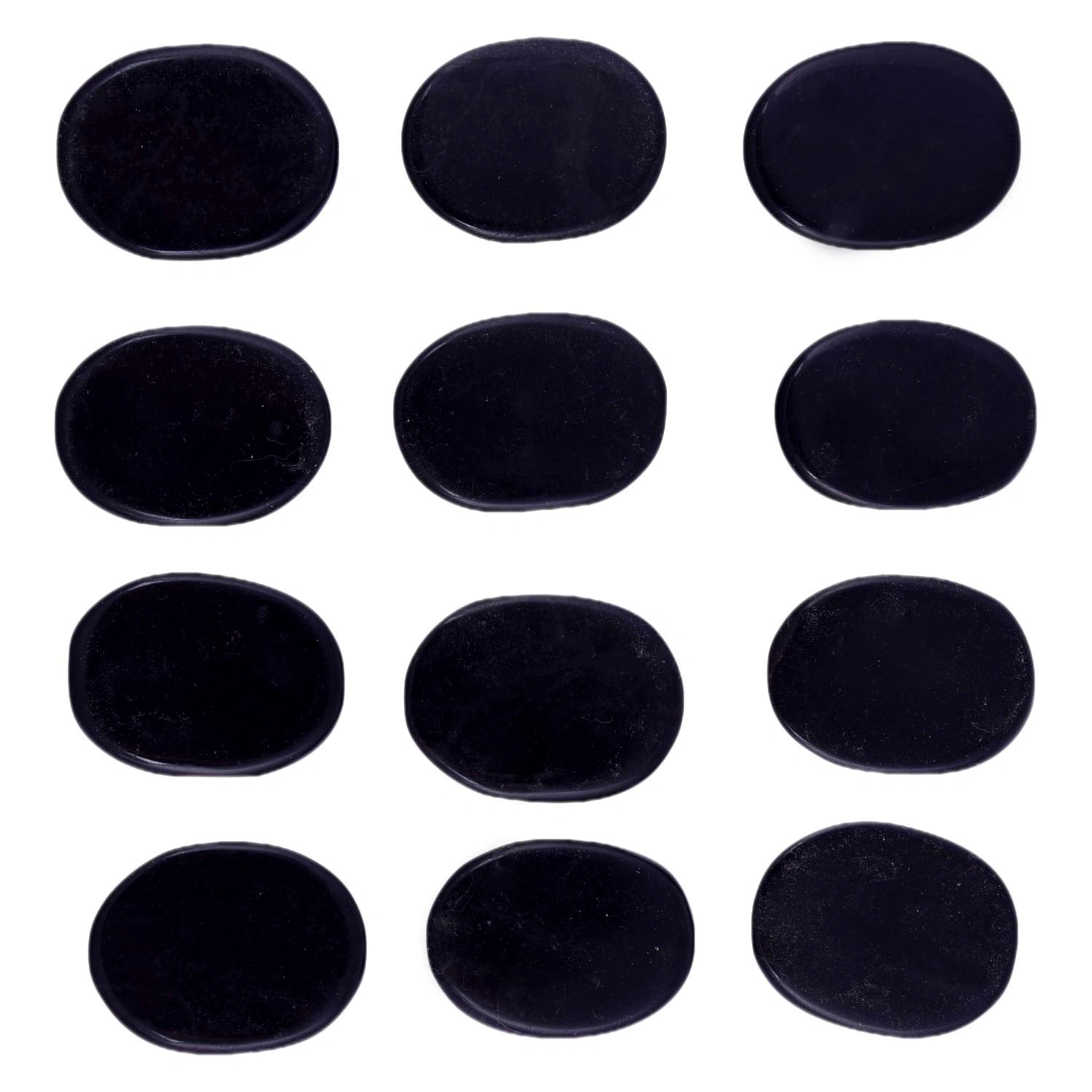 Black Agate Zodiac or Horoscope Symbols Engraved Stones (Set of 12) for Reiki Healing Balancing and Meditation(PRI_06)-5