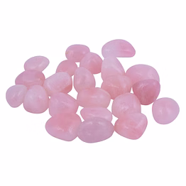 rose quartz crystal tumbled stones | natural tumbled pebbles stones for heart chakra healing reiki crystal therapy, love, relationship & marriage(ki_11)