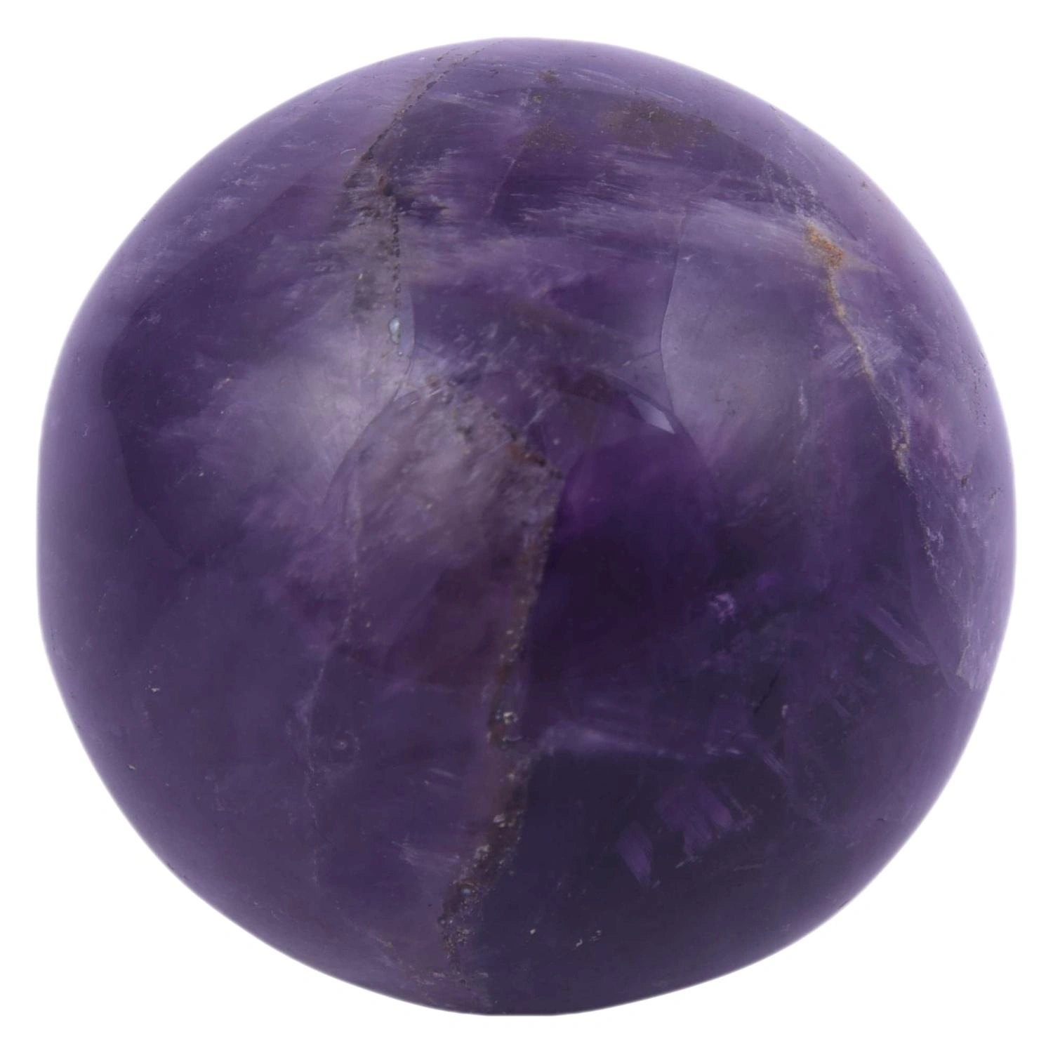 Amethyst Stone Sphere Ball | Amethyst Stone Crystal Sphere Ball, Healing Crystal Handcarved Crystal Stone Sphere Ball,  Polished Feng Shui Crystal Ball for Reiki, Healing, Vastu(PRI_20)-5