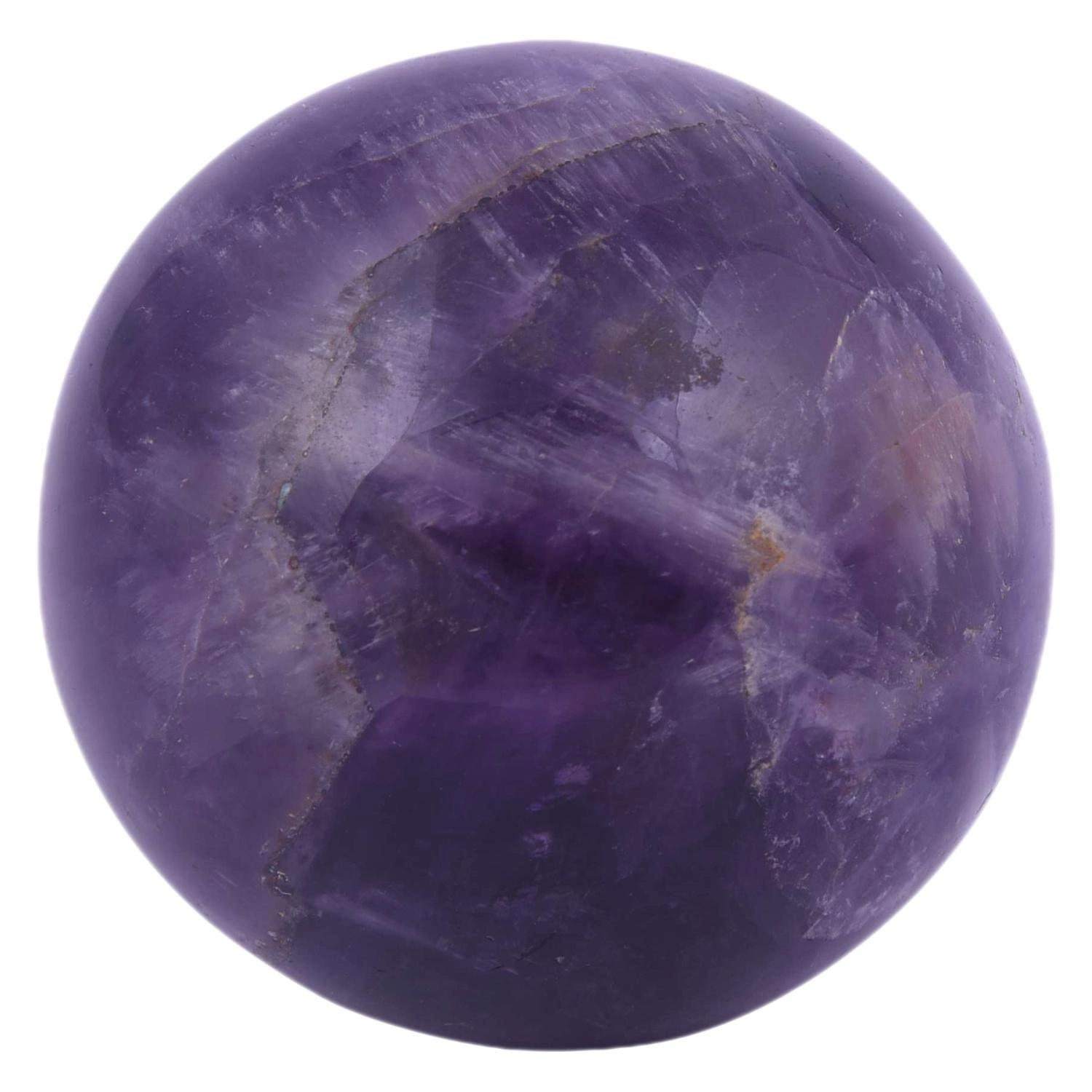 Amethyst Stone Sphere Ball | Amethyst Stone Crystal Sphere Ball, Healing Crystal Handcarved Crystal Stone Sphere Ball,  Polished Feng Shui Crystal Ball for Reiki, Healing, Vastu(PRI_20)-2