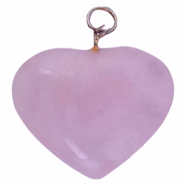 rose quartz heart pendant for reiki healing and crystal healing,traditional astrological pendant for women and mens | lucky charm positive vibes energy | necklace,pendant,gifts(ki_32)