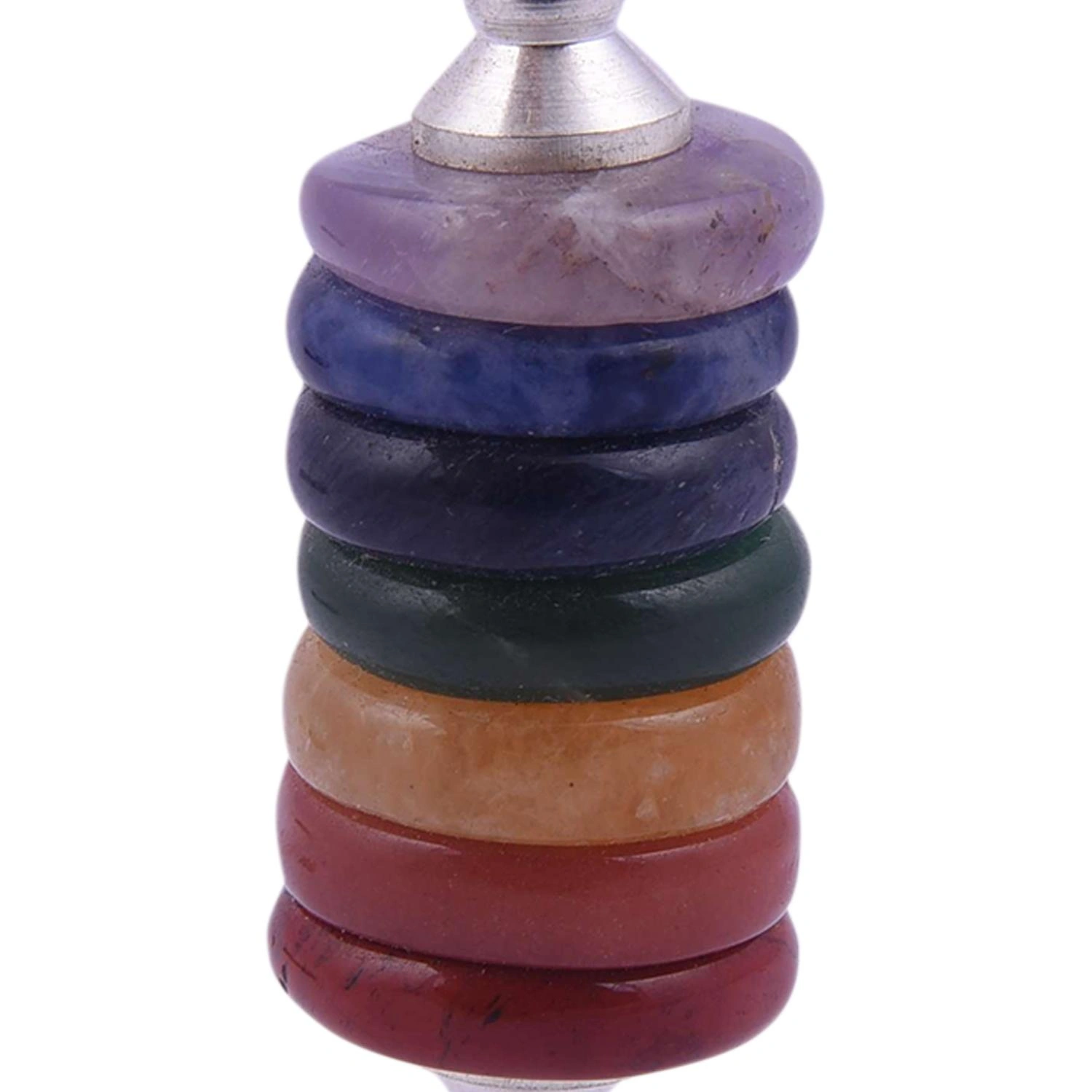 7 Chakra Reiki Healing Crystals Butten Pendulum For Positive Energy(PRI_35)-2