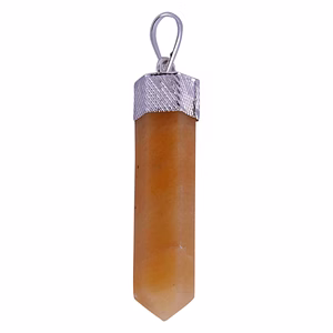 Red Aventurine Pencil Pendant for Reiki Healing and Crystal Healing,Traditional Astrological Pendant for Women and Mens for Chakra Healing | Lucky Charm Positive Vibes Energy(KI_42)