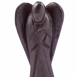 hematite angel, crystal angel natural healing stone angel hand carved stone angel gift | positive vibes energy(ki_53)
