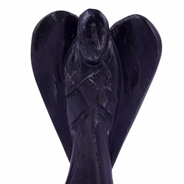 black turmoline angel | handcarved statues figurines stone of good luck - reiki, healing crystal for physical, emotional & spiritual imbalance | positive vibes energy(ki_60)