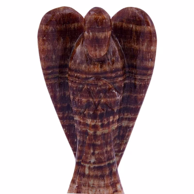aragonite angel | handcarved statues figurines stone of good luck - reiki, healing crystal for physical, emotional & spiritual imbalance | positive vibes energy(ki_64)