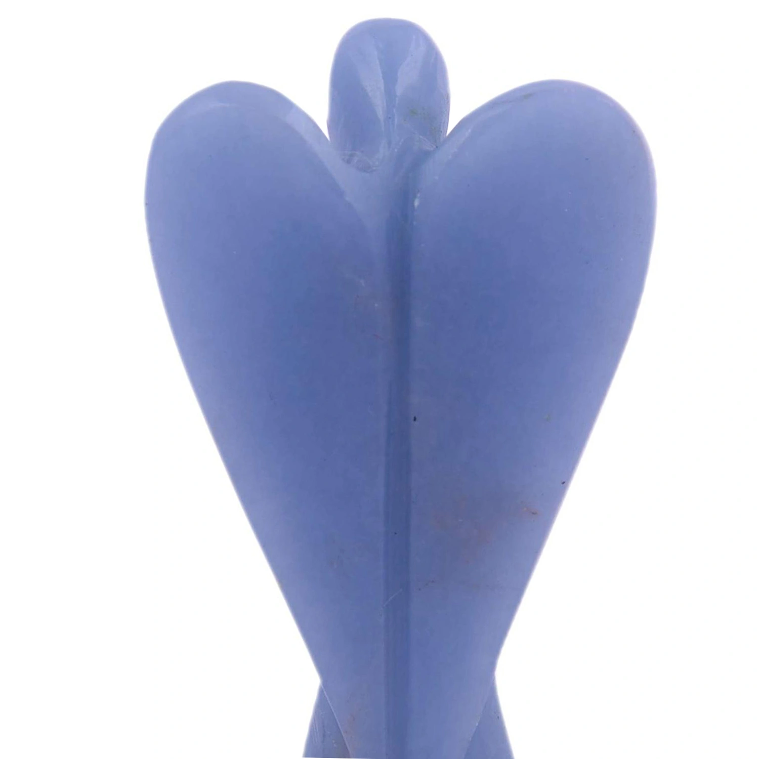 Angelite Angel | Handcarved Statues Figurines Stone of Good Luck - Reiki, Healing Crystal for Physical, Emotional &amp; Spiritual Imbalance | Positive Vibes Energy(PRI_68)-3