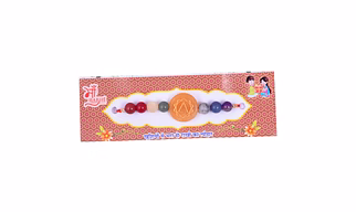 Krishna Impex Semi Precious Stone Seven Chakra Rakhi With Chakra Symbol Bracelet For Men And Women (KC02)