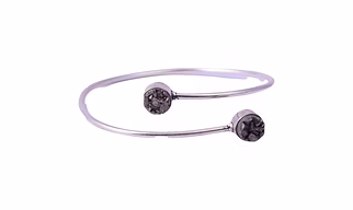 Pyrite Bangle Bracelet Healing and Vastu, Meditation, Protection Stylish Bracelet for Girls/Boys/Women(KI_092)