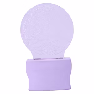 Acrylic Lamp with Chakra Symbol, Illusion Acrylic Night Lamp, 7 Colors Auto Colour Changing LED Plug and Play Night Light for Home and Office(KI_093)