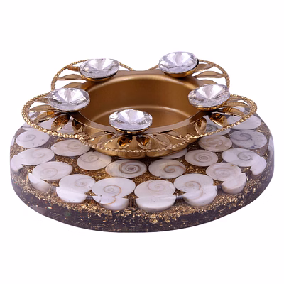 tealight holders with natural crystal stone, decorative,votive candle holder, tealight candle holder for romantic candle, night, dinner,wedding,bathroom, diwali, chirstmas(ki_097)