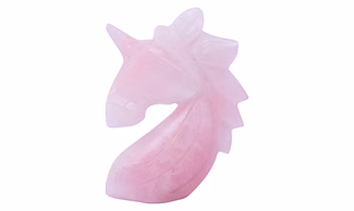 Rose Quartz Crystal Unicorn, Symbol of Masic, Mystery, Romance And Positivity(KI_098)