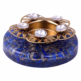 tealight holders with natural crystal stone, decorative,votive candle holder, tealight candle holder for romantic candle, night, dinner,wedding,bathroom, diwali, chirstmas(ki_099)