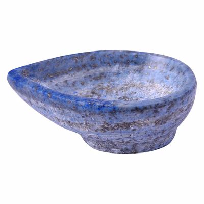lapis lazuli deepak, handmade diya for temple, ramlala, diwali, navratri pooja and festival decoration lightning diya(ki_119)