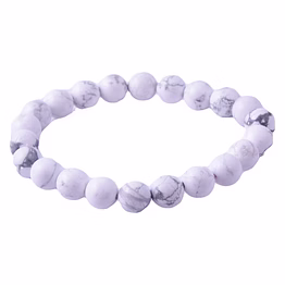 howlite crystal bracelet healing and vastu, meditation, protection stylish bracelet for girls/boys/women(ki_137)