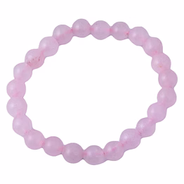 rose quartz bracelet healing and vastu, meditation, protection stylish bracelet for girls/boys/women(ki_140)