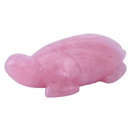rose quartz tortoise for decoratives, feng shui and vastu best gift for career and good luck figurine(ki_142)