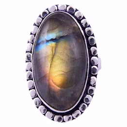 oval labradorite ring for men and women(ki_162)