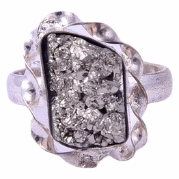pyrite ring for men and women(ki_165)