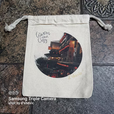 d'shevic® Taiwan 8&quot; x 8&quot; Canvas Drawstring Bag-ONLINE-TAIWANDRAWSTRINGBAG-20221205
