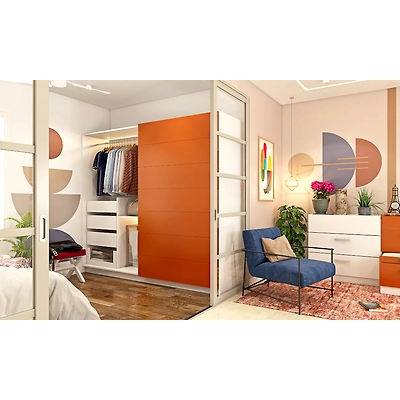 An Uber Cool Wardrobe With Sliding Doors And Unique Compartments-1