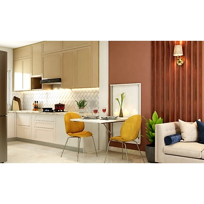 A Wall Mounted Foldable Dining Table For Two-1