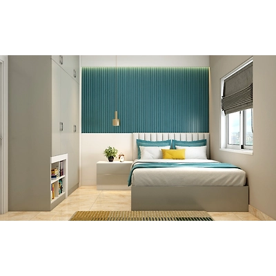 A Bedroom With Multifunctional, Space-Saving Furniture-DC225