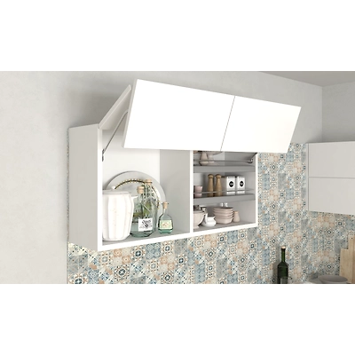 A Bold Navy Blue And White Modular Kitchen Design-2