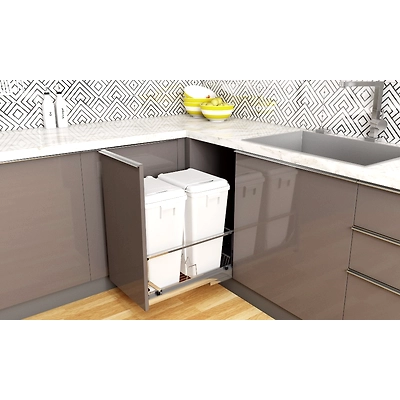 A Mocha Shaded U-Shaped Modular Kitchen-1