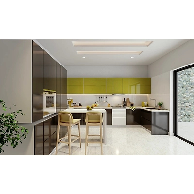 A G-Shaped Bold Kitchen Design-DC244