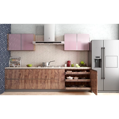 A Urban Modern Kitchen With A Pinch Of Pink-DC246