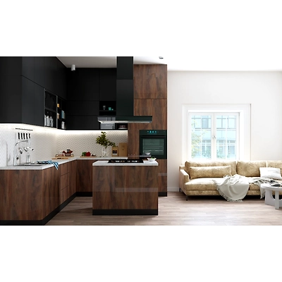 A Rustic Styled Kitchen Design With An Industrial Touch-DC247