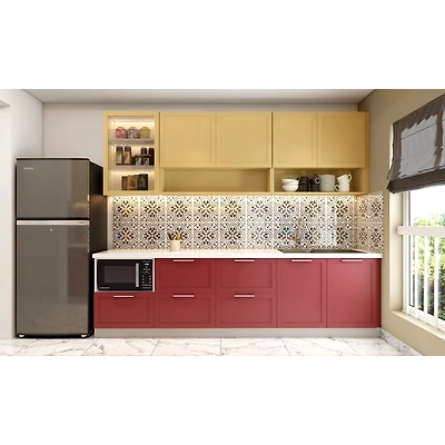 A Parallel Kitchen With A Laundry Area-2