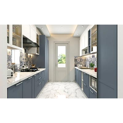 A Parallel Kitchen With Modern Storage Solutions-2