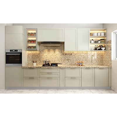 A Parallel Kitchen In Neutral Tones-2