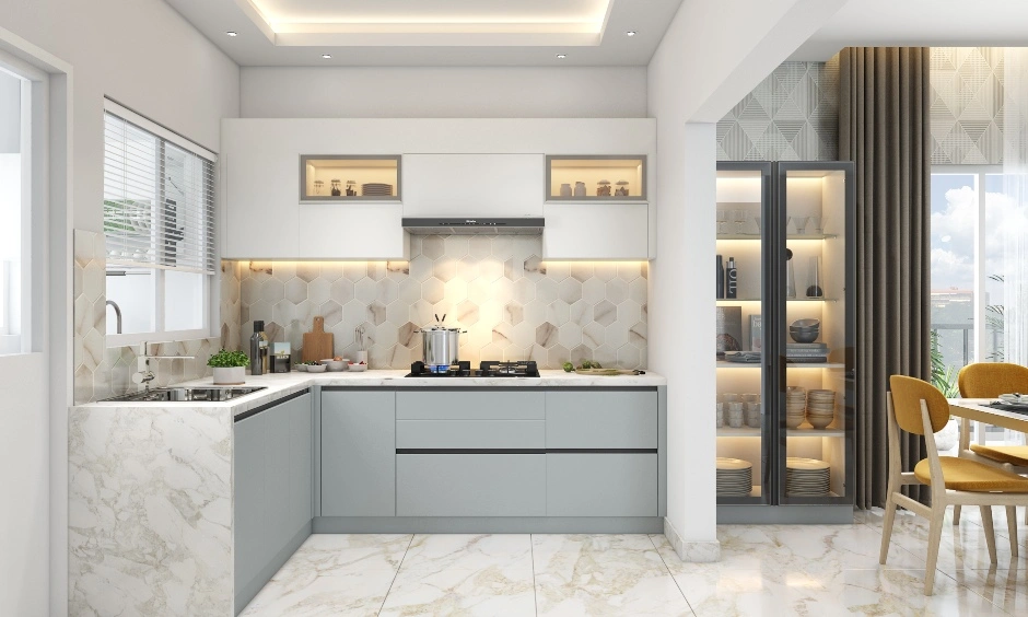 A Luxurious L-Shaped Kitchen Design-1