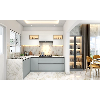 A Luxurious L-Shaped Kitchen Design-1
