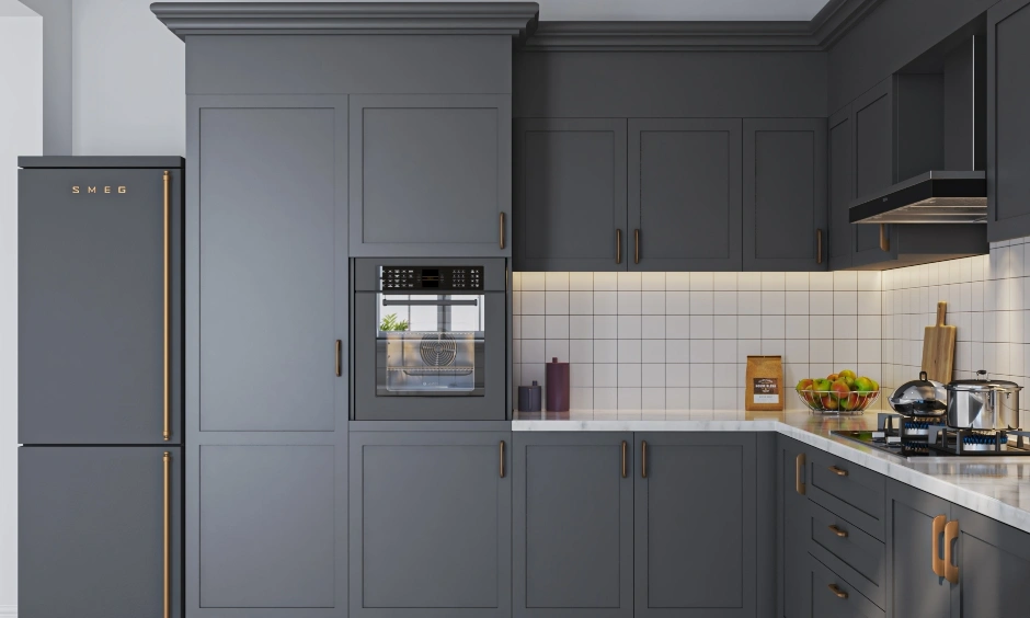 A Duco Finished Kitchen In Grey-2