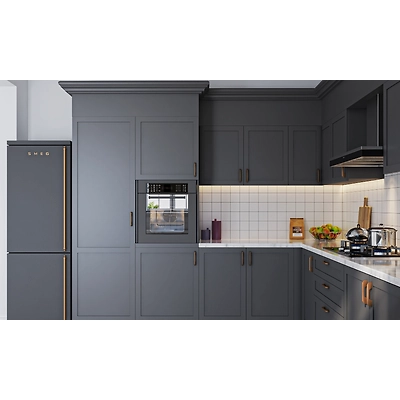 A Duco Finished Kitchen In Grey-3