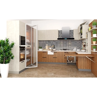 A Modern Organic Kitchen with Rustic Elements-DC309