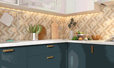 An L Shaped Kitchen WIth A Pull Out Chopping Counter-3