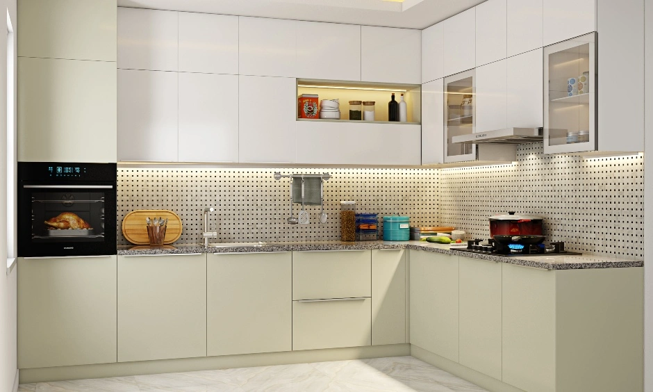 A Flawless Kitchen Design With A Breakfast Counter-2