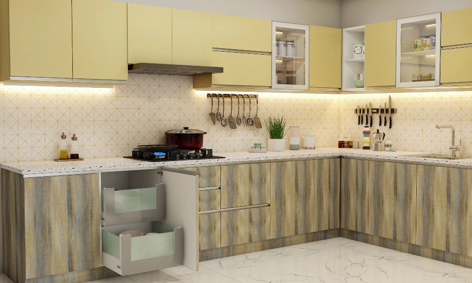 Modern L Shaped Kitchen With A Rustic Look-3